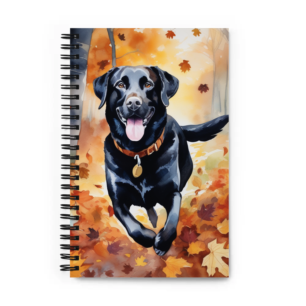 PugMug Custom Black Labrador Retriever Spiral Notebook