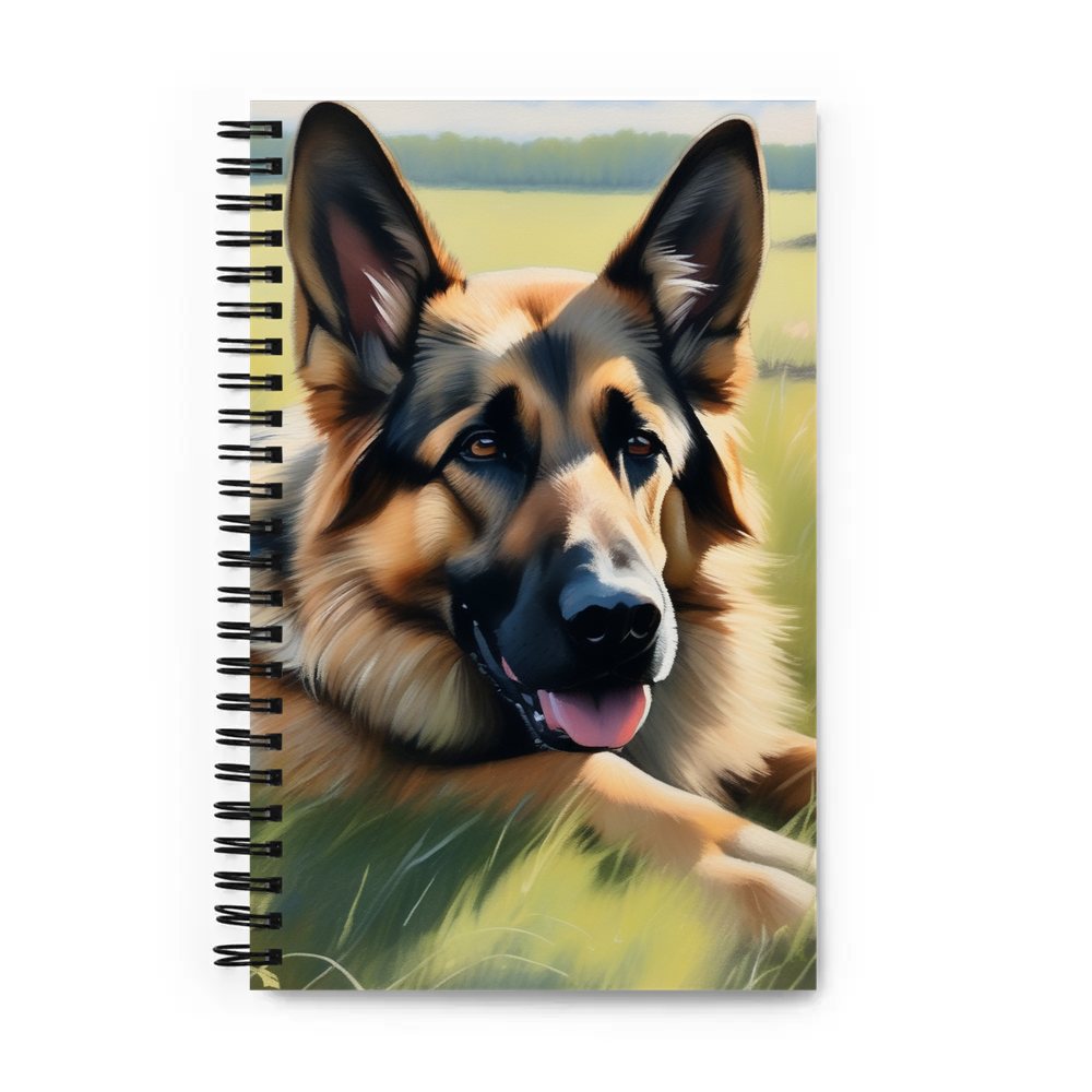 PugMug Custom German Shepherd Dog Spiral Notebook