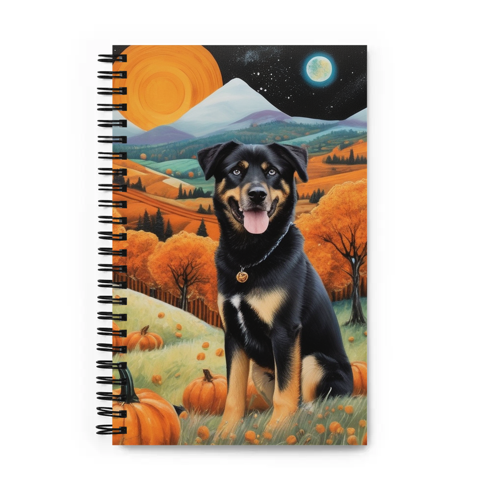 PugMug Custom Blue Spiral Notebook
