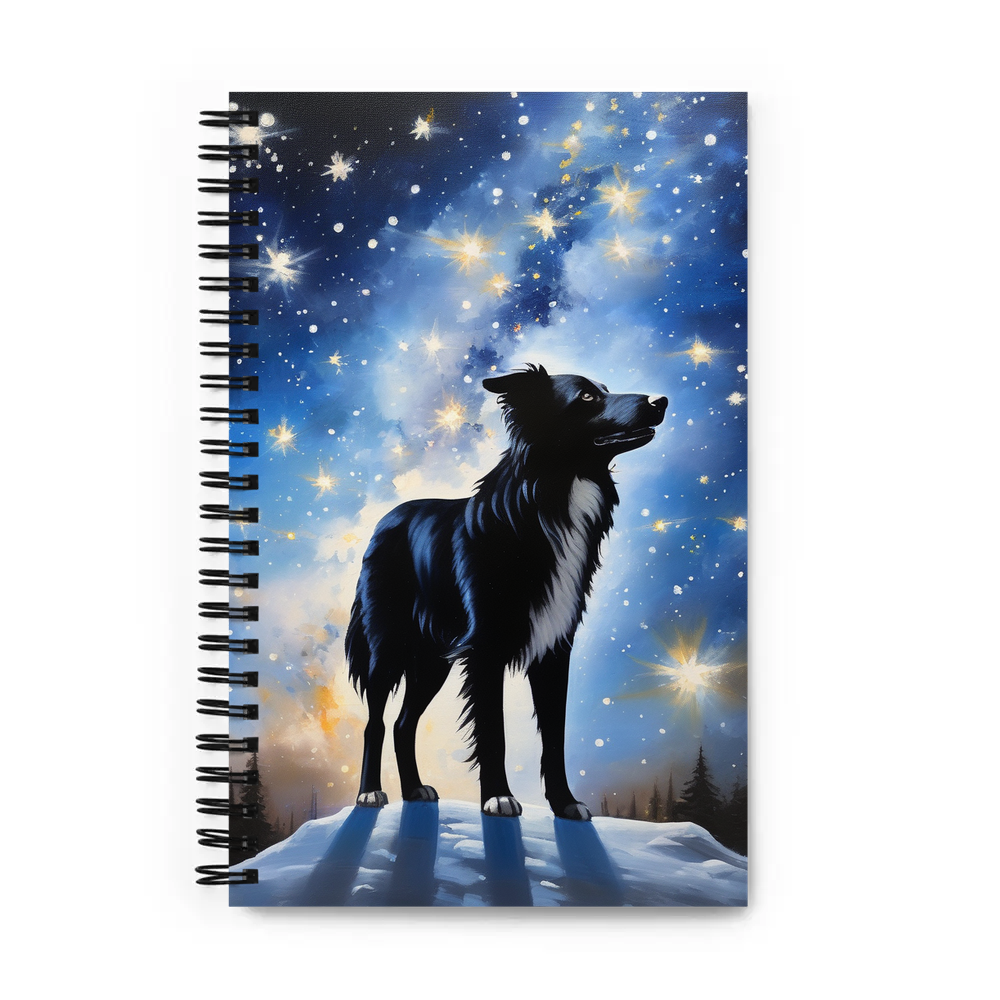 PugMug Custom Border Collie Spiral Notebook