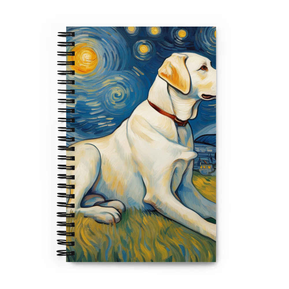 PugMug Custom White Labrador Retriever Spiral Notebook