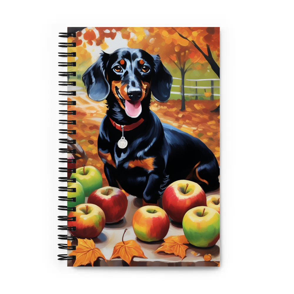PugMug Custom Black Dachshund Spiral Notebook