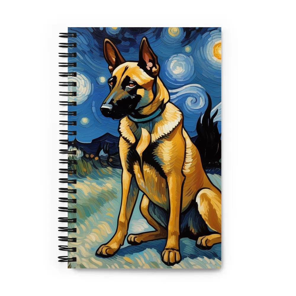 PugMug Custom Belgian Malinois Spiral Notebook