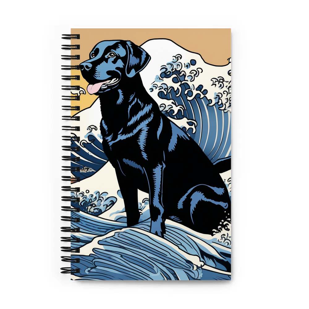 PugMug Custom Black Labrador Retriever Spiral Notebook