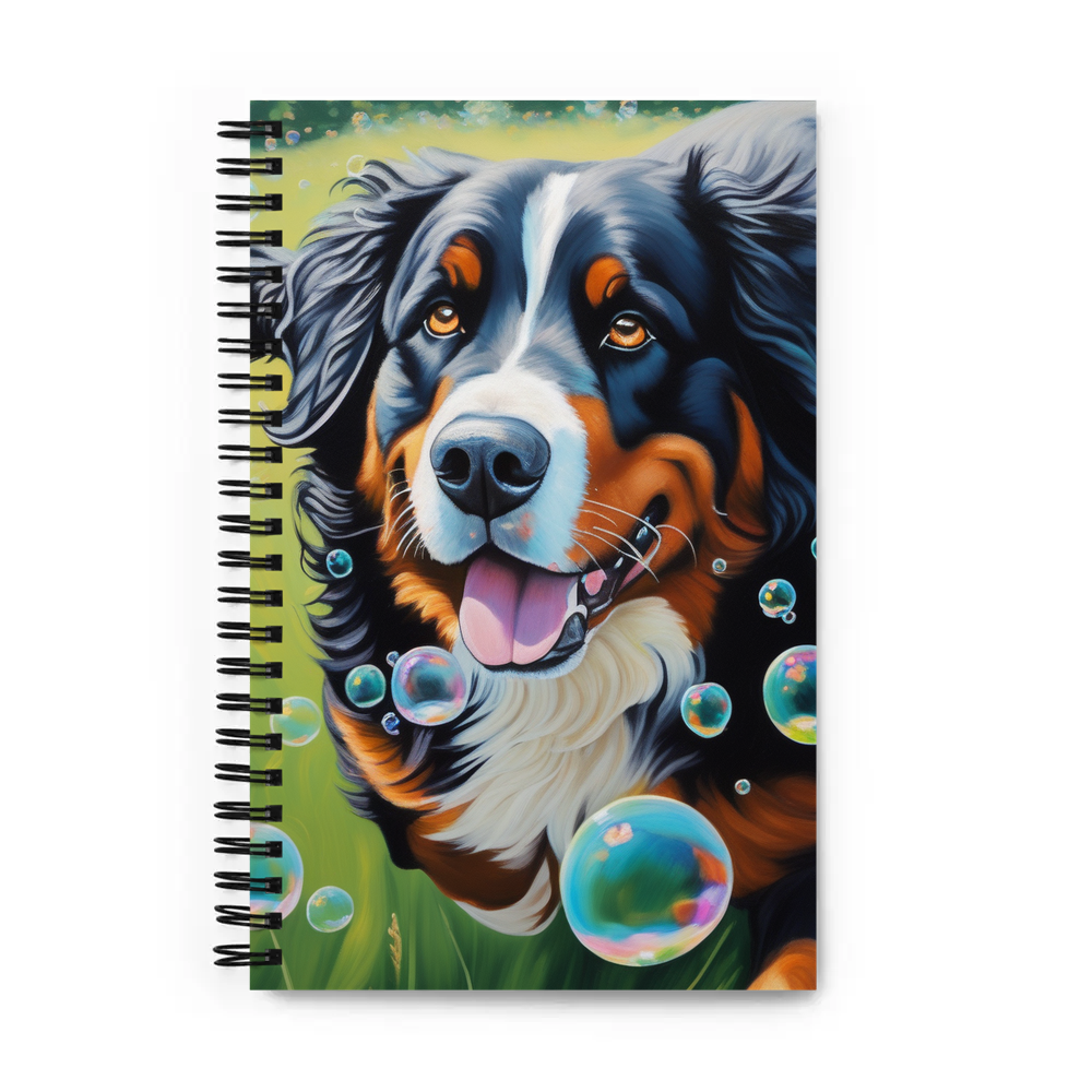 PugMug Custom Bernese Mountain Dog Spiral Notebook