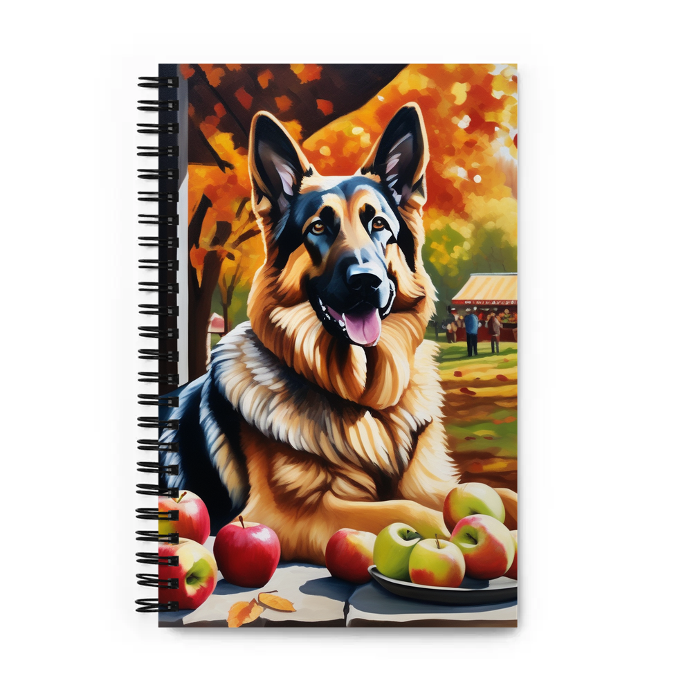 PugMug Custom German Shepherd Dog Spiral Notebook