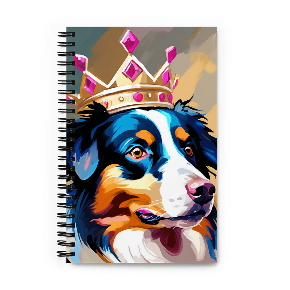 PugMug Custom Australian Shepherd Dog Spiral Notebook