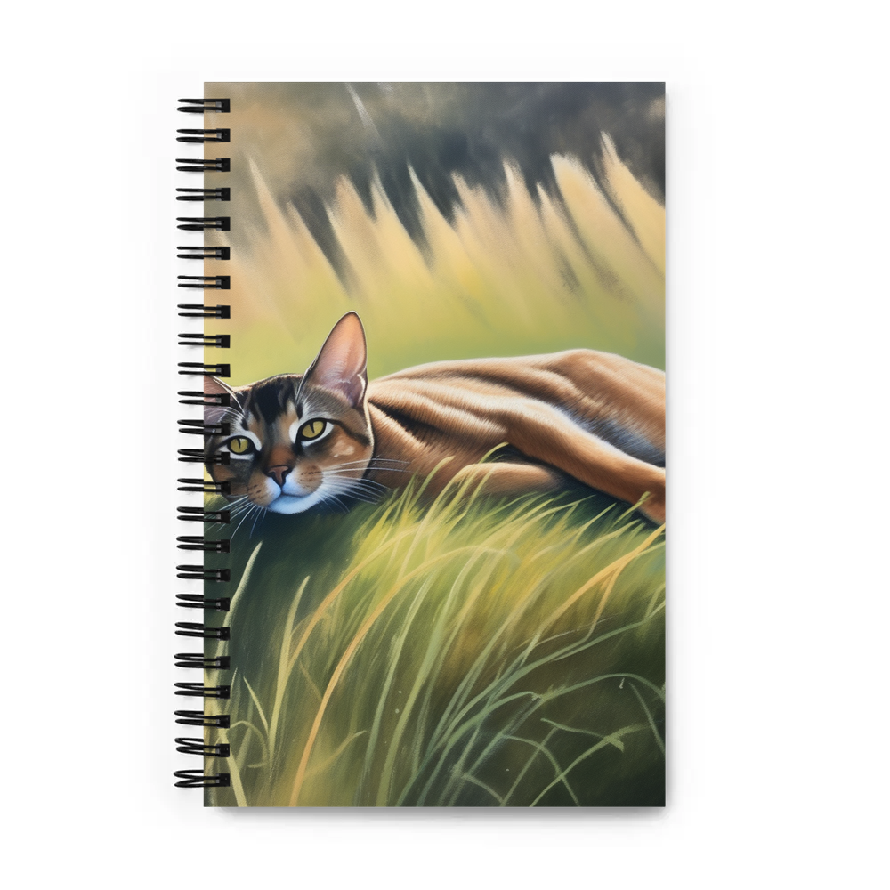 PugMug Custom Tabby Abyssinian Cat Spiral Notebook