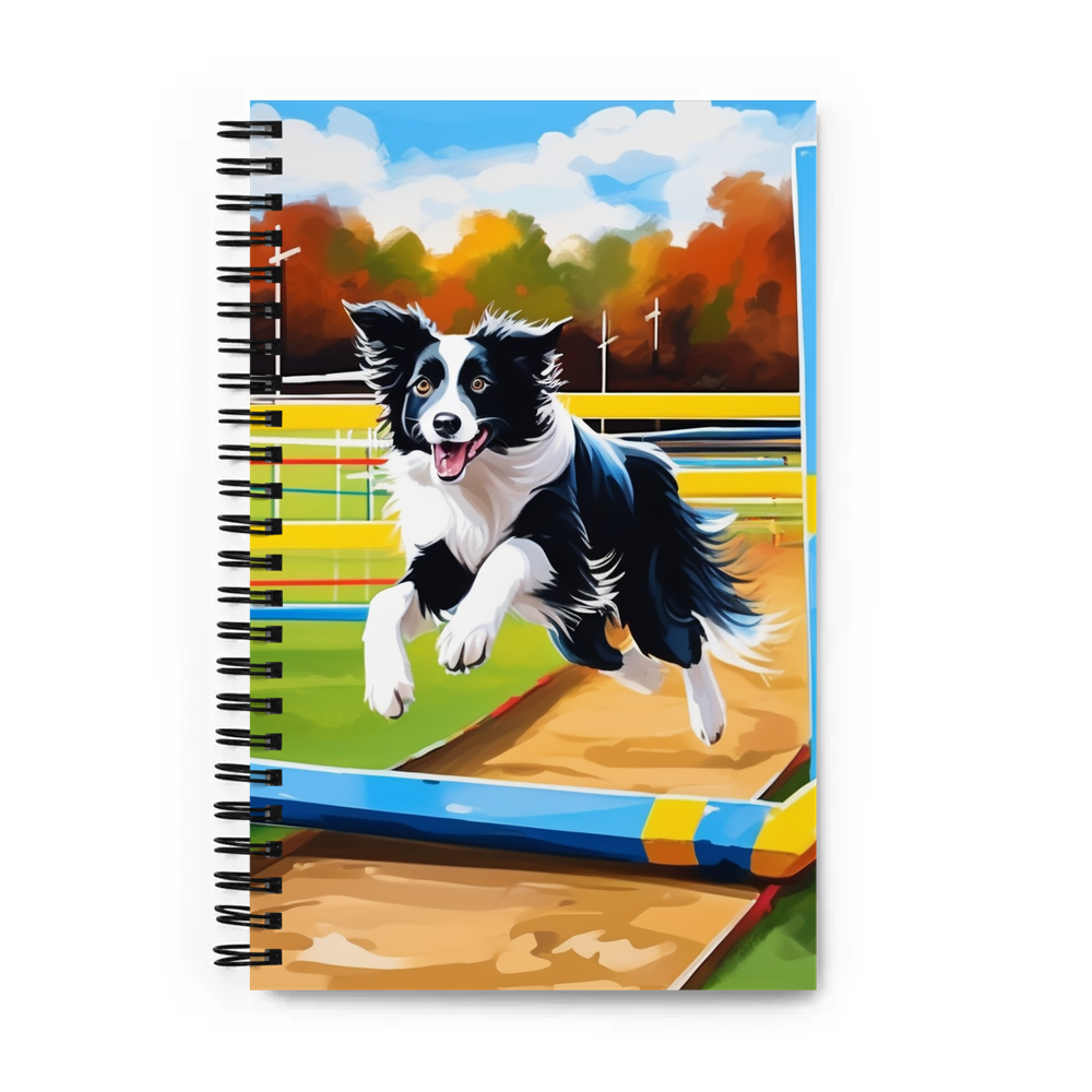 PugMug Custom Border Collie Spiral Notebook