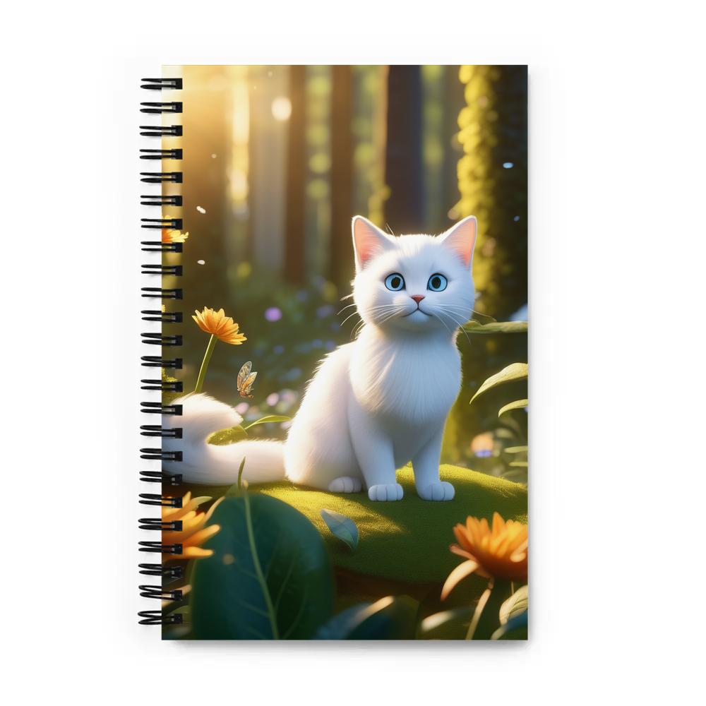 PugMug Custom White Exotic Cat Spiral Notebook
