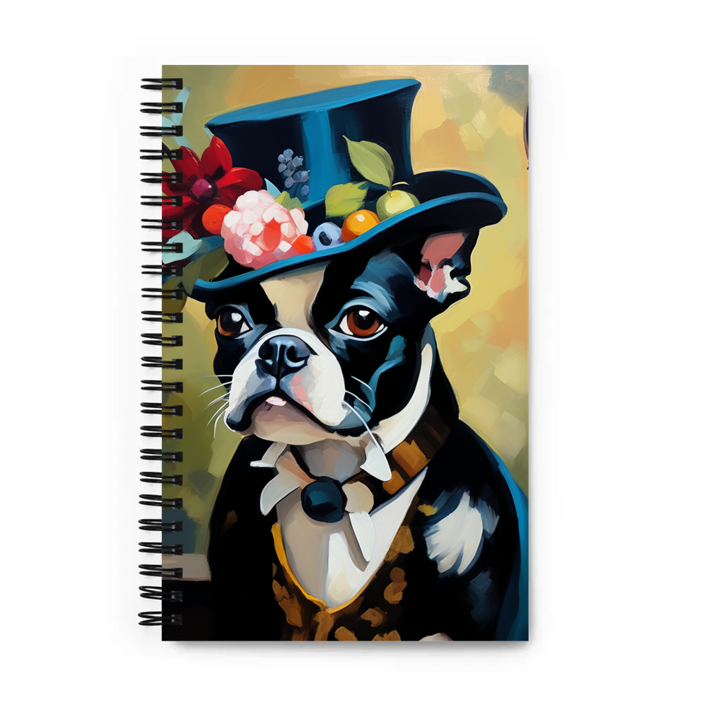 PugMug Custom Boston Terrier Spiral Notebook