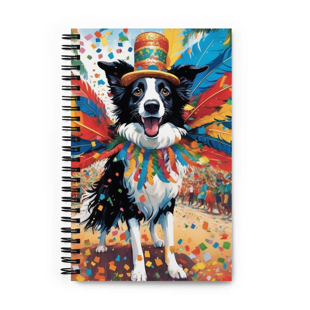 PugMug Custom Border Collie Spiral Notebook