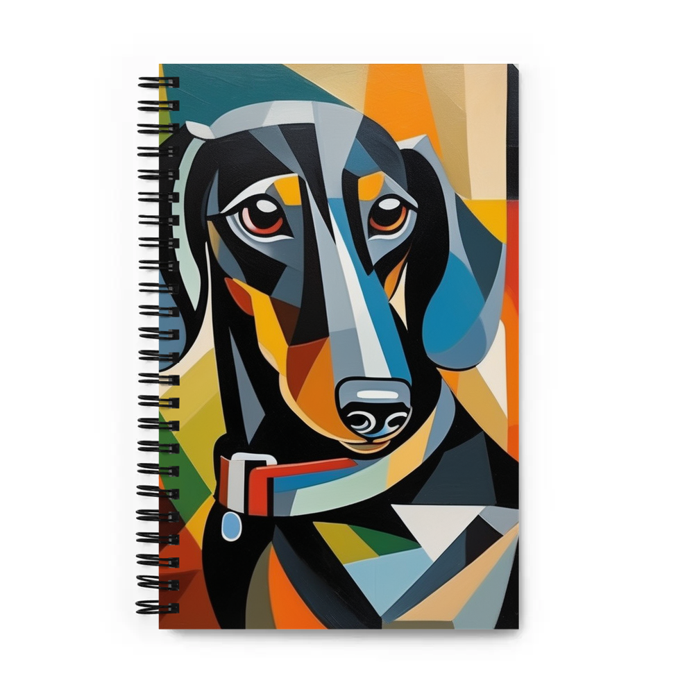 PugMug Custom Black Dachshund Spiral Notebook