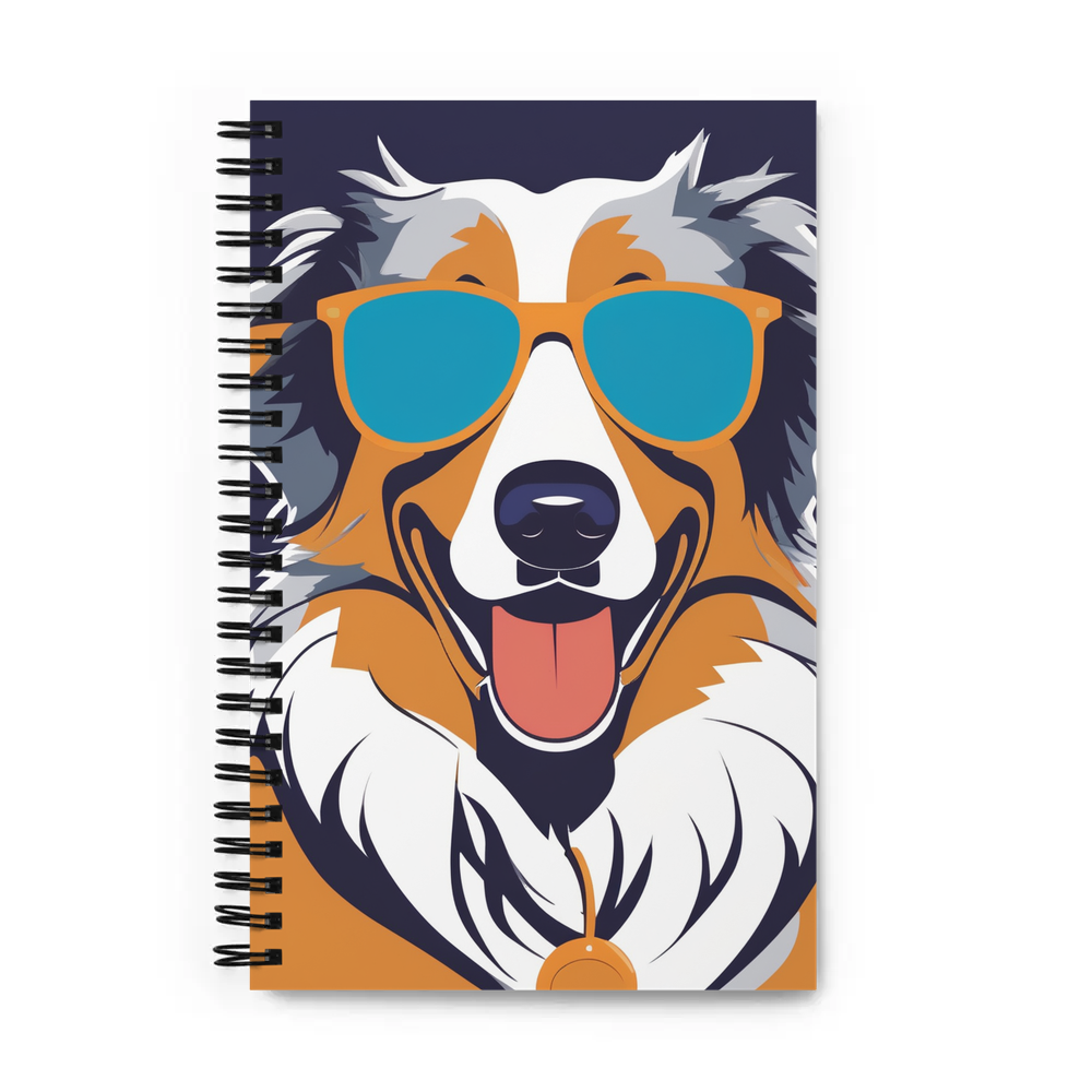 PugMug Custom Australian Shepherd Dog Spiral Notebook