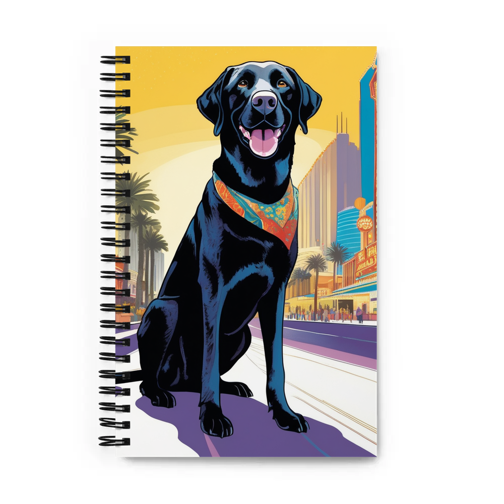 PugMug Custom Black Labrador Retriever Spiral Notebook