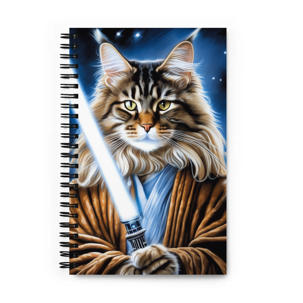 PugMug Custom Tabby Maine Coon Cat Spiral Notebook