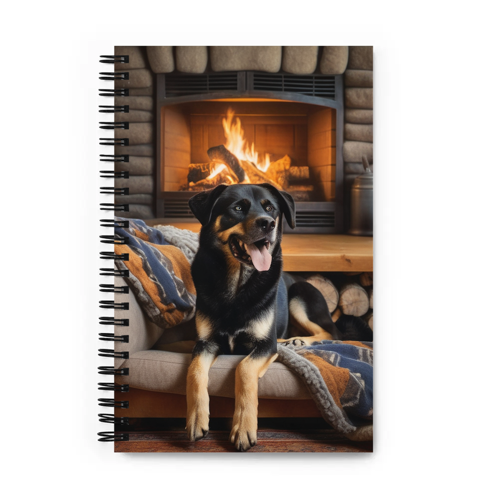 PugMug Custom Blue Spiral Notebook
