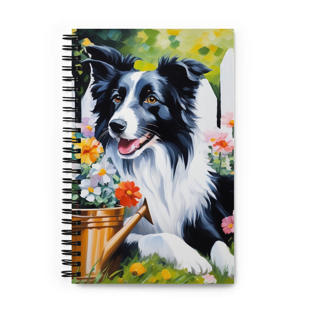 PugMug Custom Border Collie Spiral Notebook