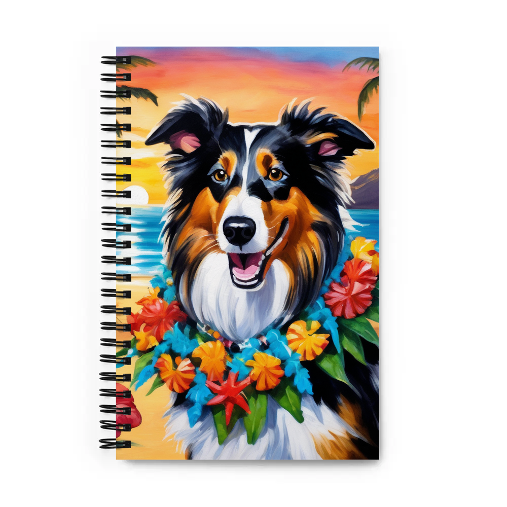 PugMug Custom Collie Spiral Notebook