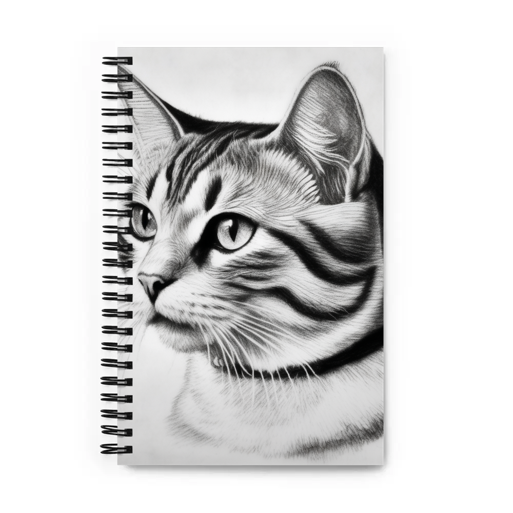 PugMug Custom White American Shorthair Cat Spiral Notebook
