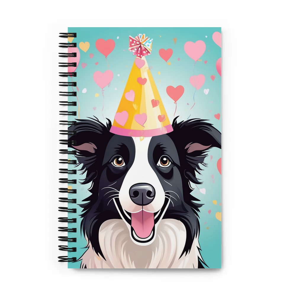 PugMug Custom Border Collie Spiral Notebook