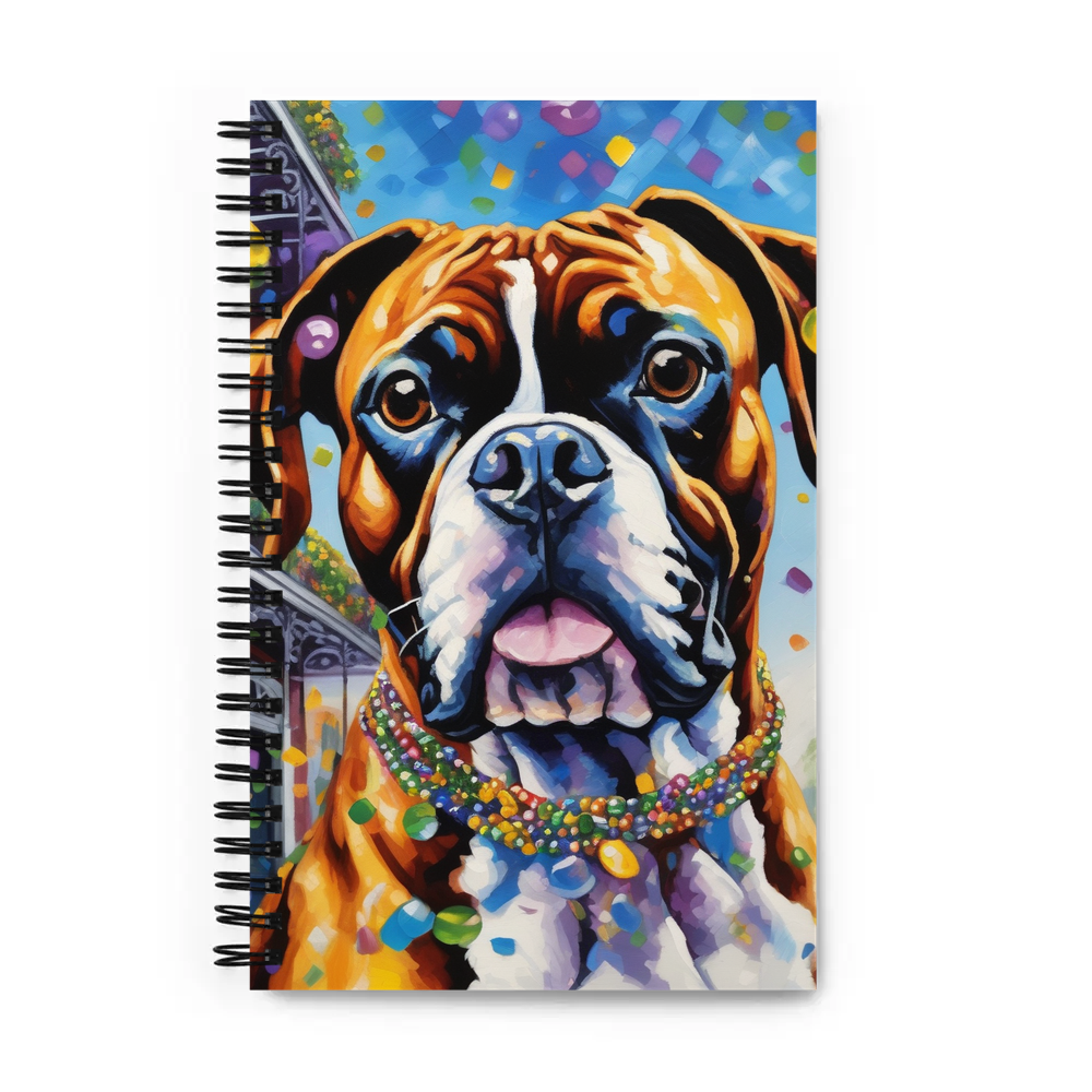 PugMug Custom Boxer Dog Spiral Notebook