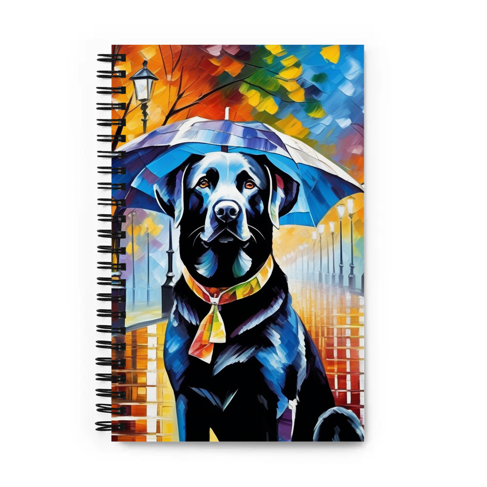 PugMug Custom Black Labrador Retriever Spiral Notebook