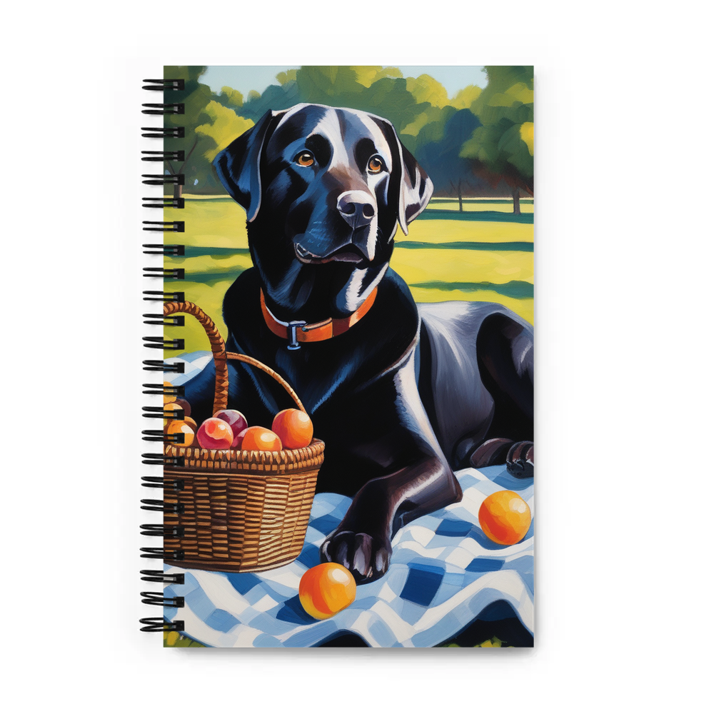 PugMug Custom Black Labrador Retriever Spiral Notebook