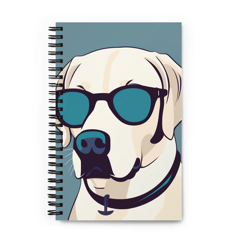 PugMug Custom White Labrador Retriever Spiral Notebook