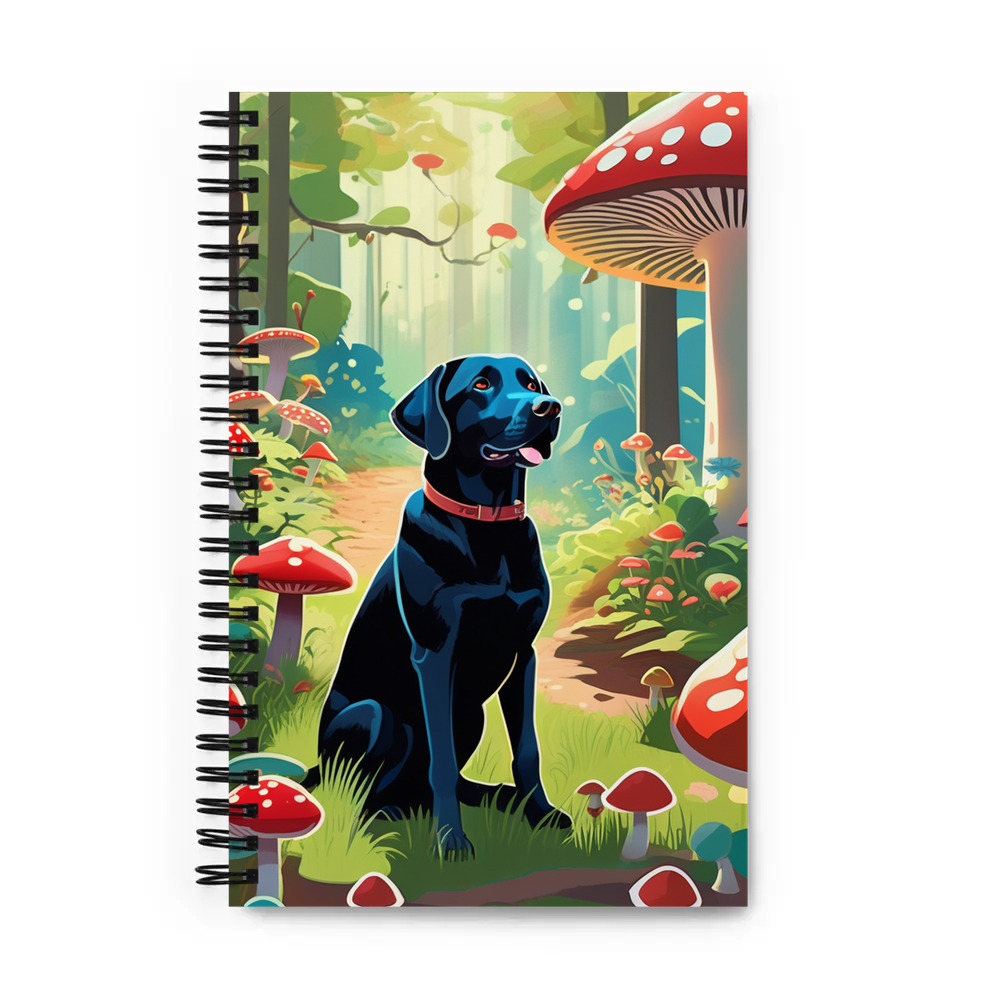PugMug Custom Black Labrador Retriever Spiral Notebook