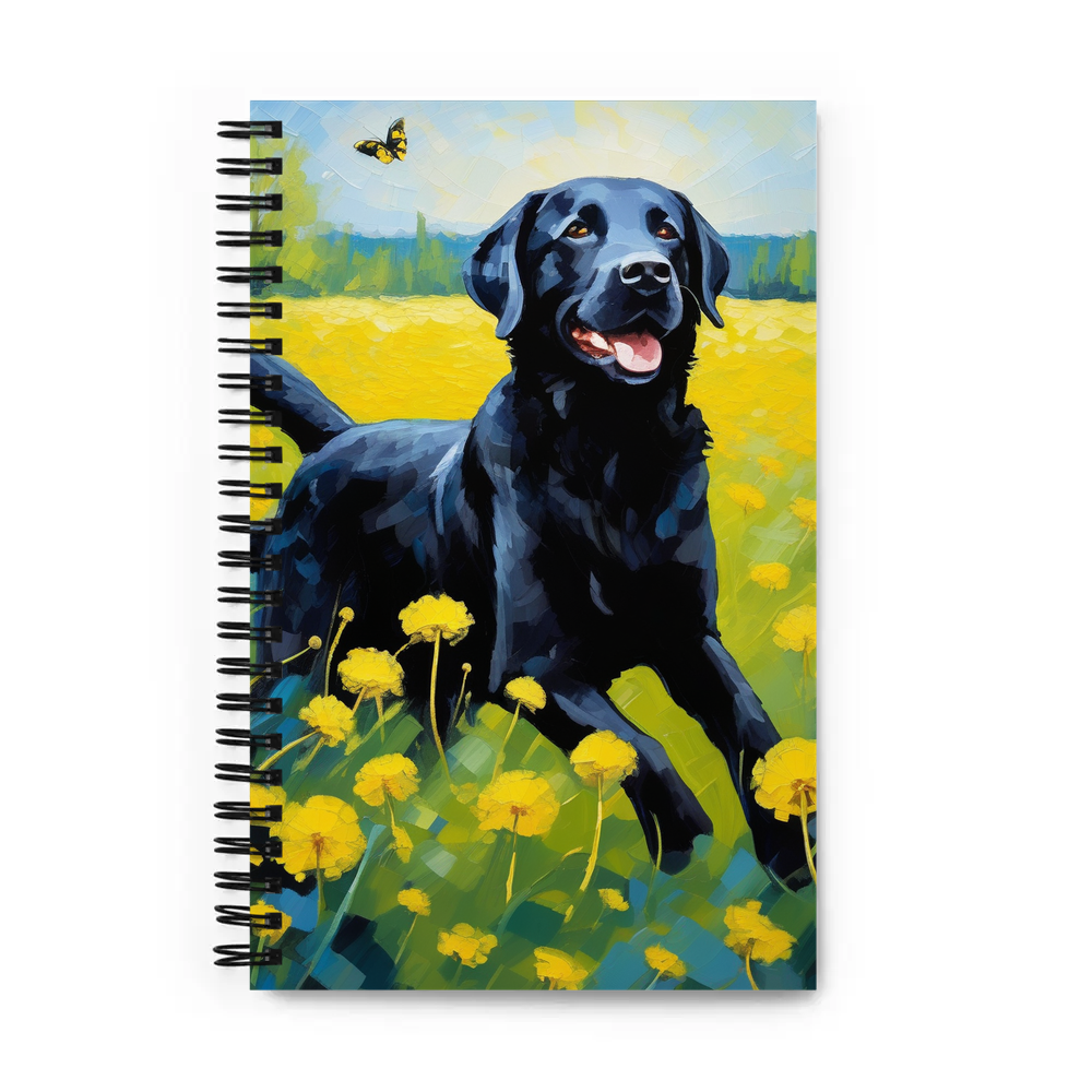 PugMug Custom Black Labrador Retriever Spiral Notebook