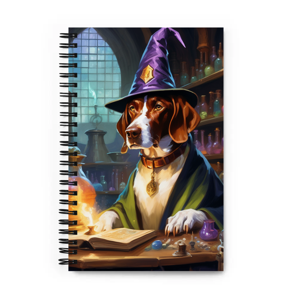 PugMug Custom Pointer Dog Spiral Notebook