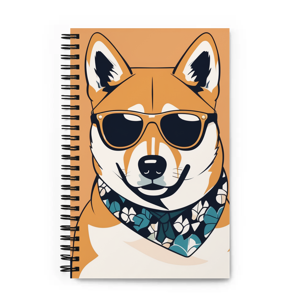 PugMug Custom Shiba Inu Spiral Notebook