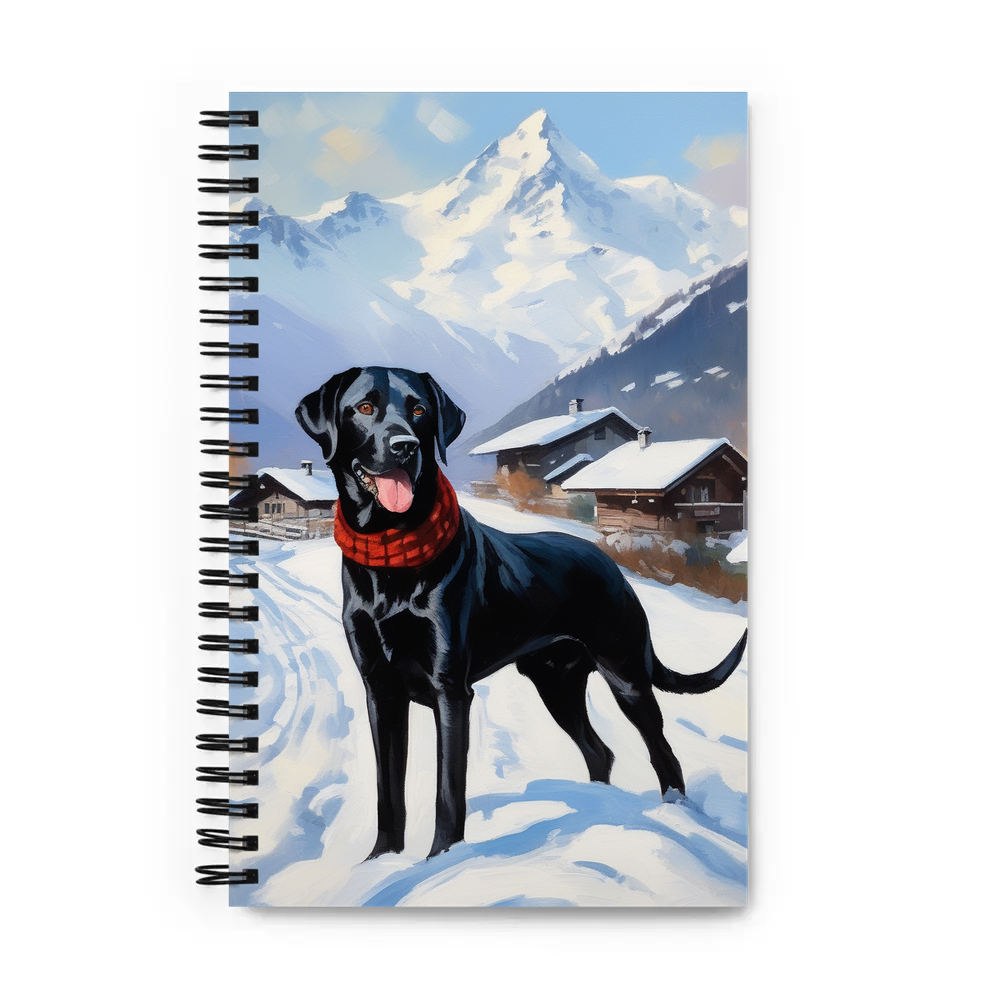 PugMug Custom Black Labrador Retriever Spiral Notebook