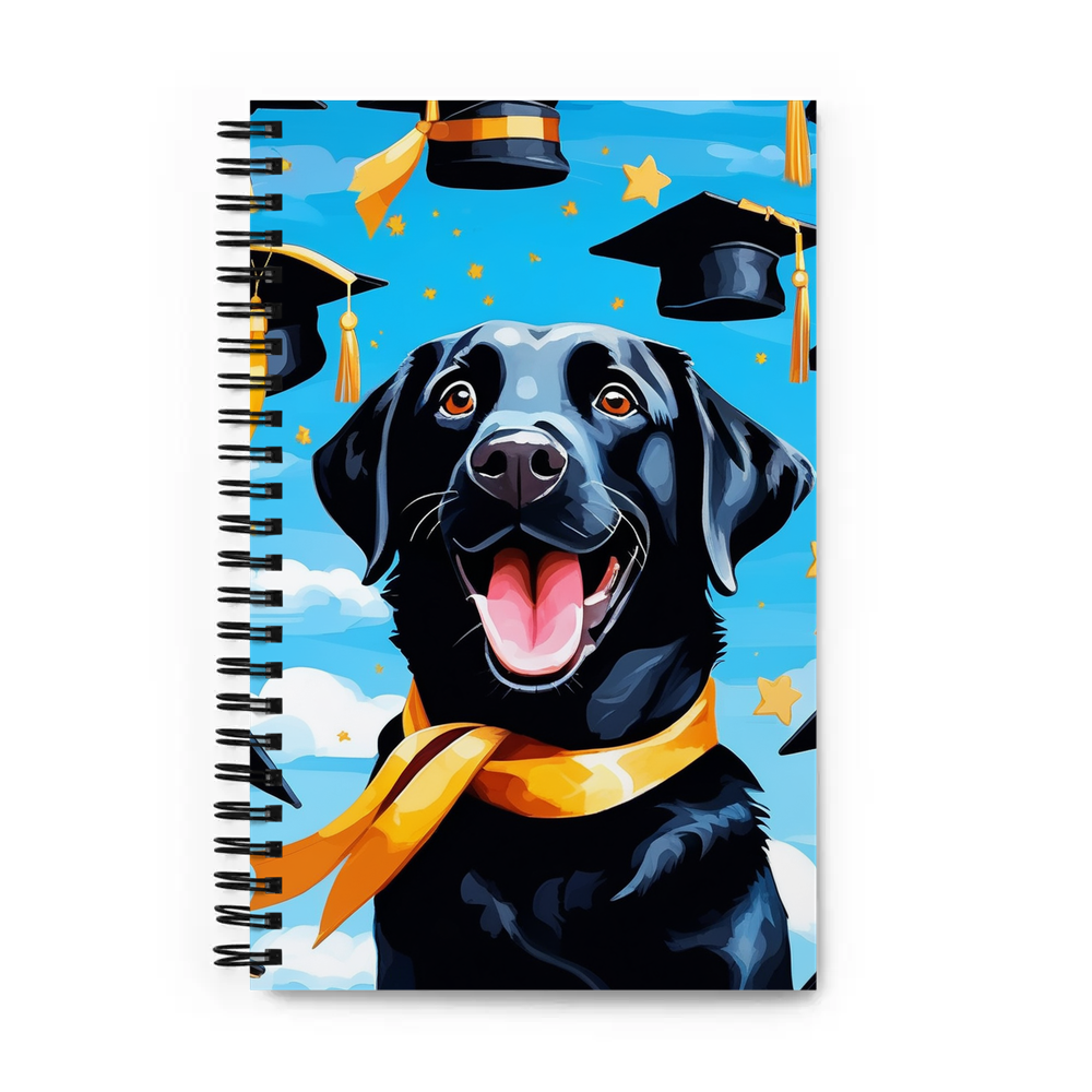 PugMug Custom Black Labrador Retriever Spiral Notebook