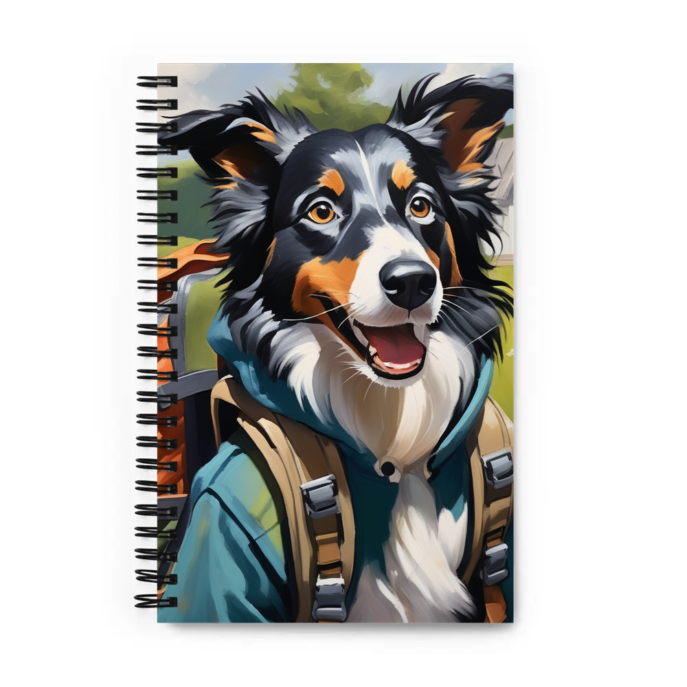 PugMug Custom Border Collie Spiral Notebook