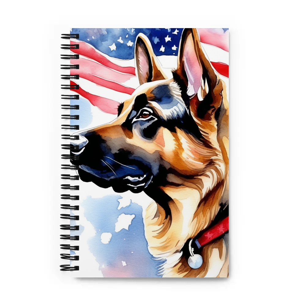 PugMug Custom German Shepherd Dog Spiral Notebook