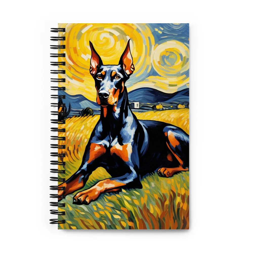 PugMug Custom Doberman Pinscher Spiral Notebook