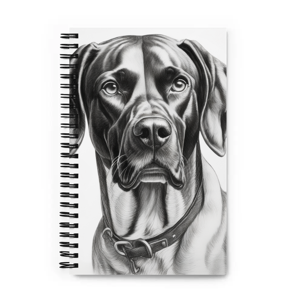 PugMug Custom Pointer Dog Spiral Notebook