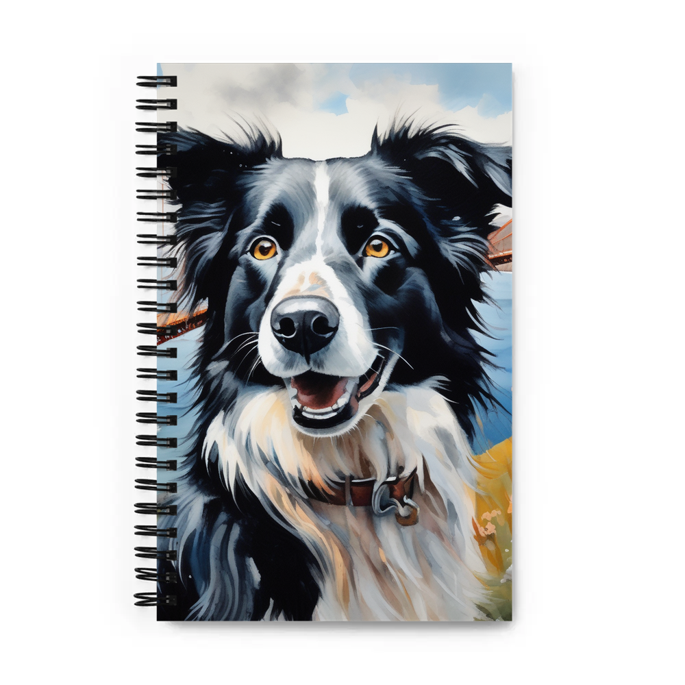 PugMug Custom Border Collie Spiral Notebook