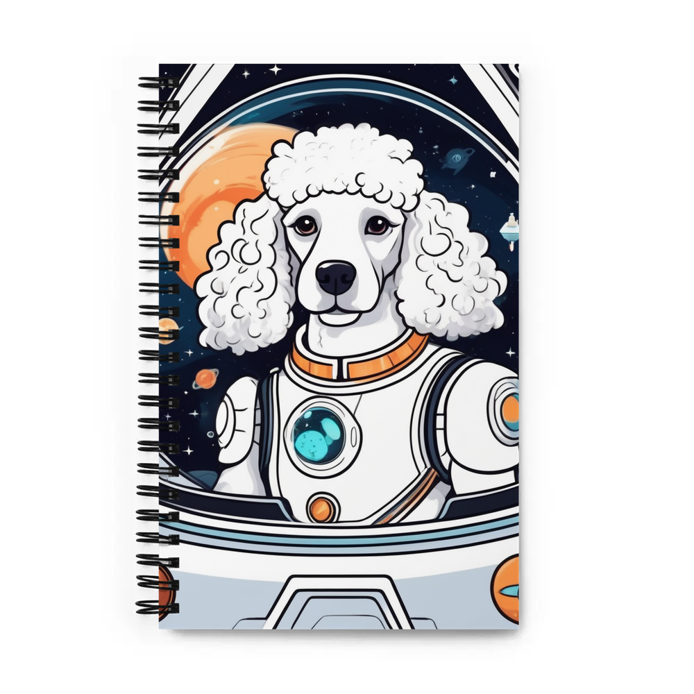 PugMug Custom White Poodle Spiral Notebook
