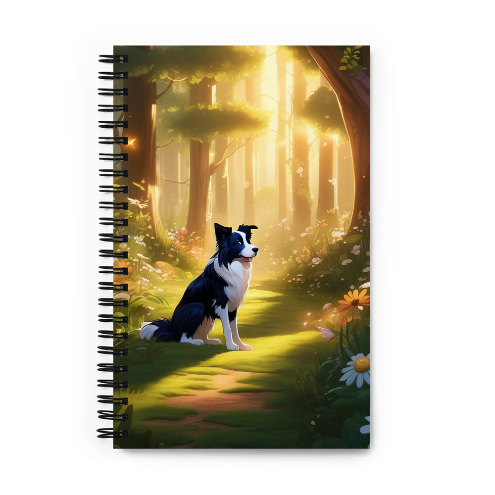 PugMug Custom Border Collie Spiral Notebook