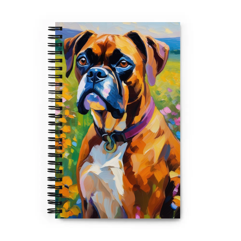 PugMug Custom Boxer Dog Spiral Notebook