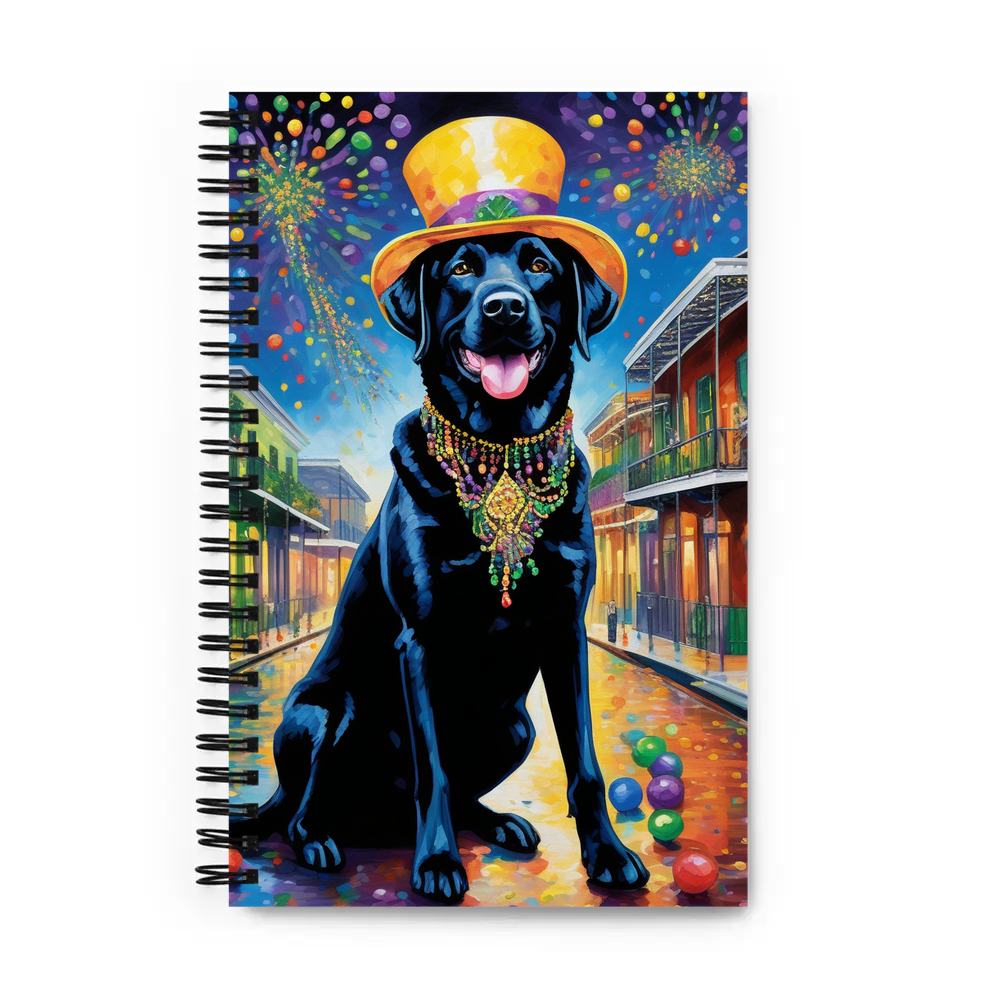 PugMug Custom Black Labrador Retriever Spiral Notebook