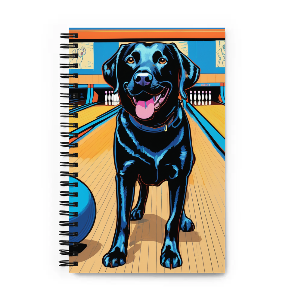PugMug Custom Black Labrador Retriever Spiral Notebook