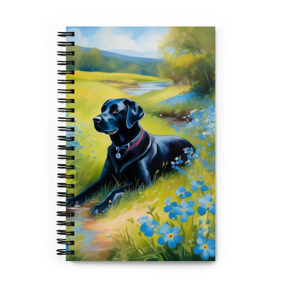 PugMug Custom Black Labrador Retriever Spiral Notebook