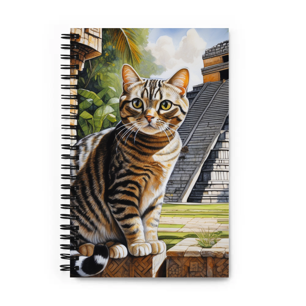 PugMug Custom Tabby Scottish Fold Cat Spiral Notebook