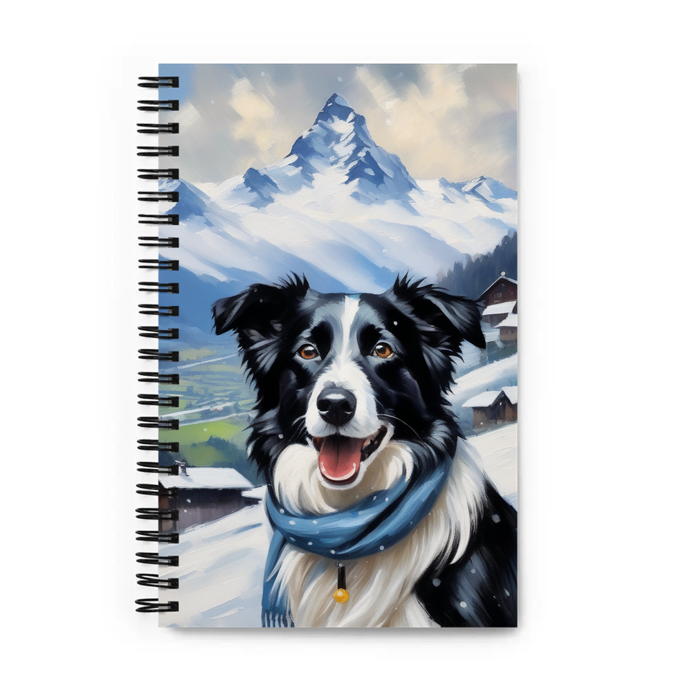 PugMug Custom Border Collie Spiral Notebook
