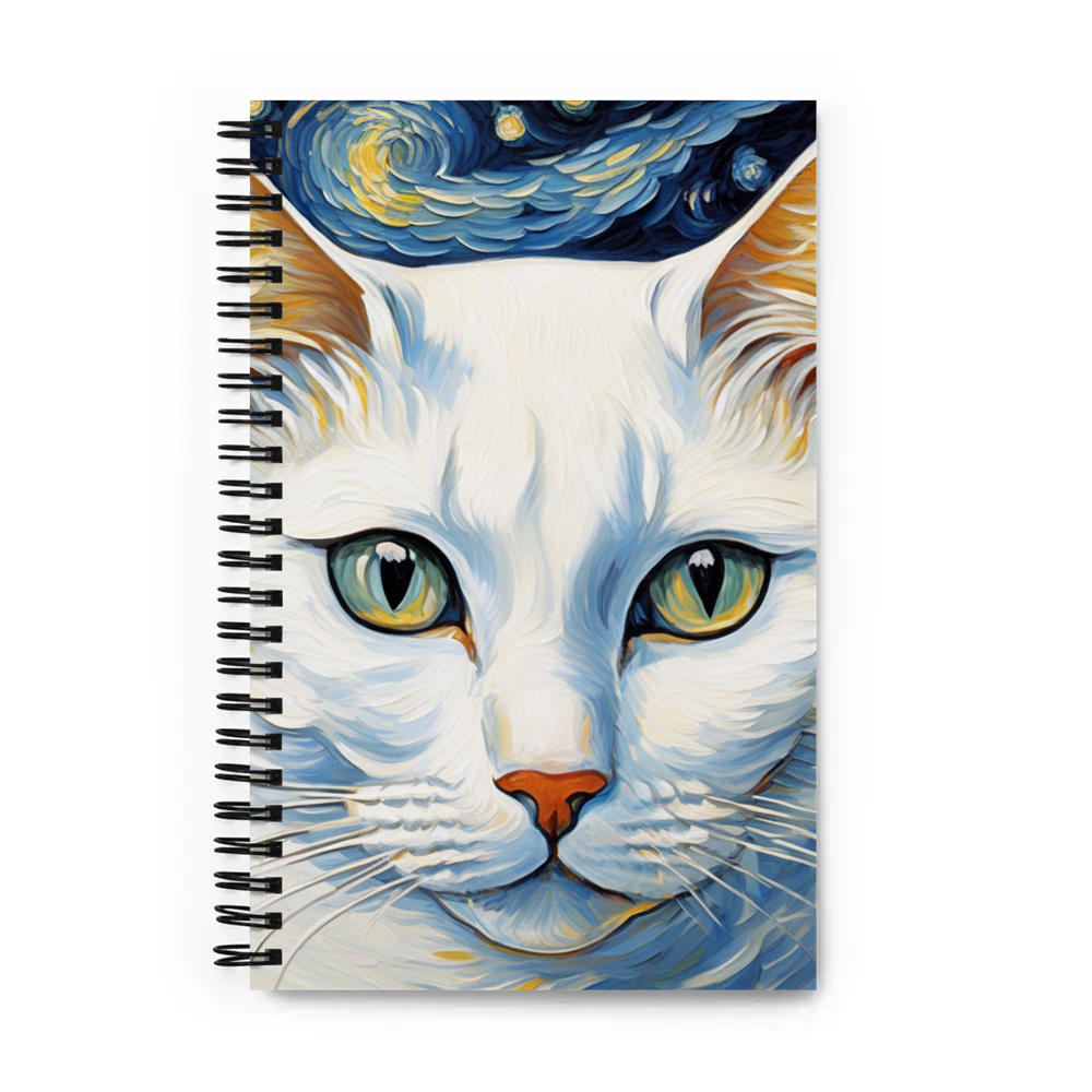 PugMug Custom White American Shorthair Cat Spiral Notebook