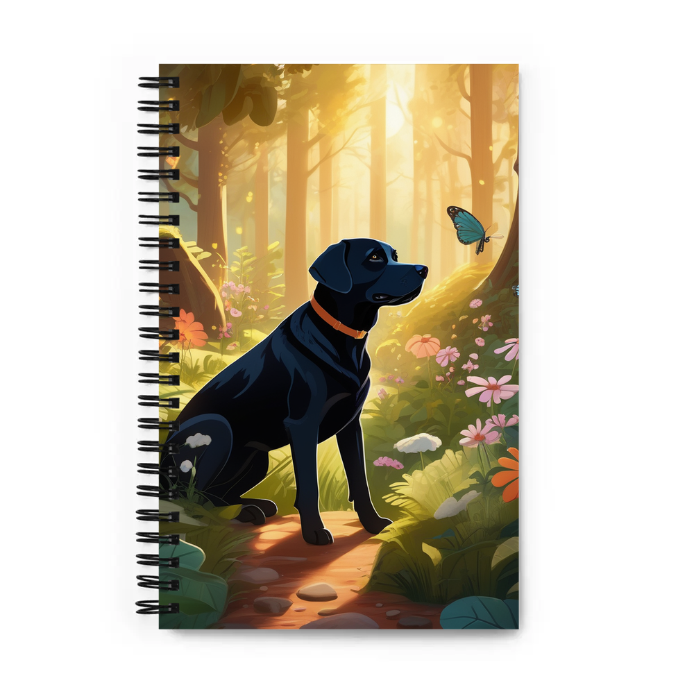 PugMug Custom Black Labrador Retriever Spiral Notebook